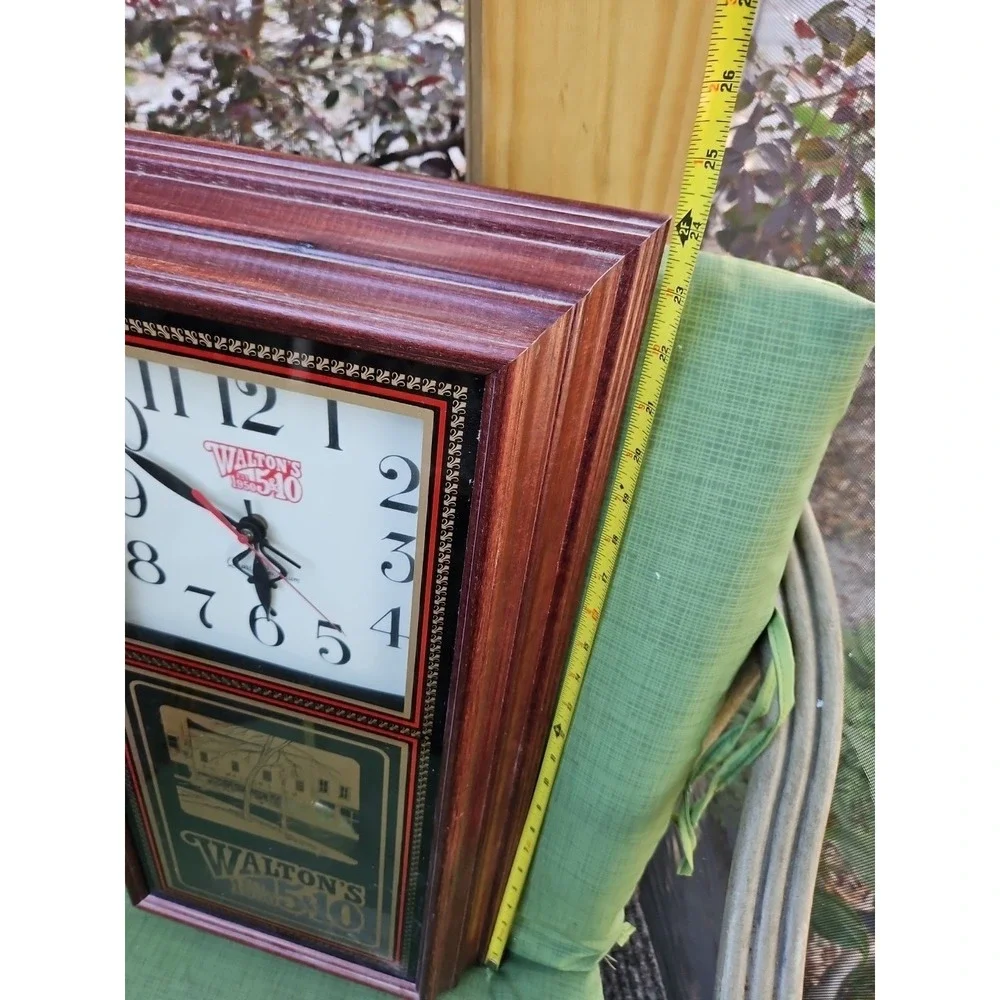 Vintage Walmart WALTON'S 5 & 10 Store Clock Shopping Grocery Advertising‎ 24